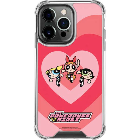 Cartoon Network Powerpuff Girls Hearts iPhone 16 Pro Max Clear Case